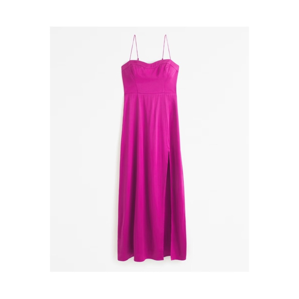 Abercrombie & Fitch the Camille Maxi satin dress M